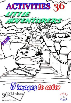 Activities 36 printing and coloring Little Adventurers