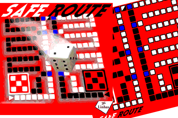 safe route print board game